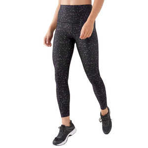 Leggings imprimés de luxe, texture mouchetée personnalisée, extensibles, sans coutures, taille haute, bas de survêtement pour femmes - Product Image 4