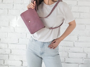 <b>Leather</b> Bag Distressed Shoulder Brown <b>Purse</b> With Shoulder Strap Handmade Crossbody LCS-0022D - Product Image 6