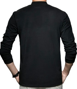 OEM sur mesure sweat-shirt décontracté pour hommes couleur unie confortable respirant anti-rides écologique polaire demi-fermeture éclair pull hiver - Product Image 4