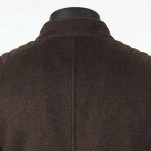 เสื้อแจ็คเก็ตหนัง PU ผู้ชายทรงสลิมฟิต คอปกโปโล ติดกระดุม กันน้ำ คุณภาพสูง จากผู้ผลิตชั้นนำ แบบคลาสสิก OEM - Product Image 6