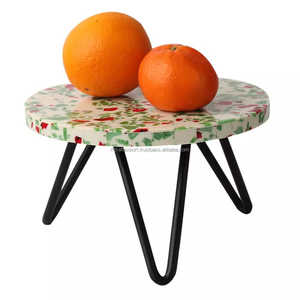 ที่วางเค้กทำจากไม้เรซิ่นแบบมีสไตล์สำหรับวางเค้กขนมหวานและสูตร - Product Image 1