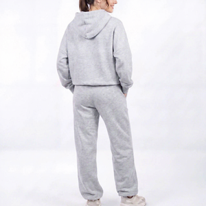 OEM Factory Wholesale Custom Plain <b>Women</b> Sweatsuit Set Casual Wear Tracksuit Oversized Hoodie and <b>Sweat</b> <b>Pants</b> Set for Autumn - Product Image 2
