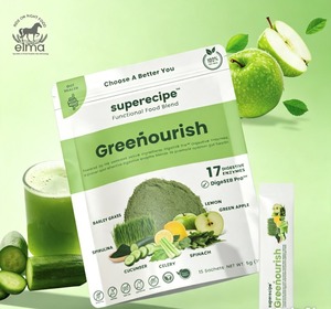 Superecipe Trending Vegan Friendly <b>Sugar</b> Free Lemon Apple Fruit Juice Blend Sachets Gut Health Support Stomach Soothing Drink Po - Product Image 1