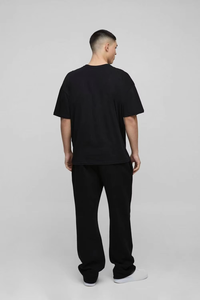 T-shirts unisexes surdimensionnés à épaules tombantes de haute qualité pour hommes, en tissu épais, avec impression graphique personnalisée, style streetwear, vente en gros USA - Product Image 2