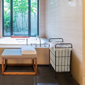 Laundry Hamper with Removable Liner Bag Easy-to-Tote Metal Frame Portable Wheels with Handle - Product Image 6