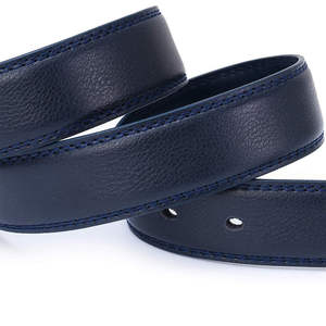 Cinturón Casual Clásico con Hebilla de Placa de Acero y Cuero Vacuno para Hombres, Ideal para el Trabajo y Vestimenta Formal - Product Image 2