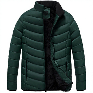 Custom Logo Wholesale Plus Size Light Warm Black Winter Filled Puffer Polyester Parkas Outerwear Gear <b>Men</b> Windproof Eco-Friendly - Product Image 6