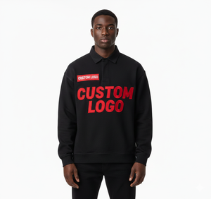 Polos con Logotipo Bordado Personalizado, 100% Algodón, Manga Larga, Estilo Casual para Hombre, Camisetas Polo para Hombre 2026 - Product Image 1