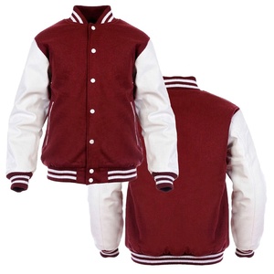 <b>Mens</b> 100% Wool Varsity <b>Jacket</b> <b>Long</b> Sleeve Baseball Letterman Style Patches Custom Logo Design - Product Image 1