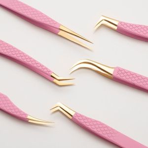 Pinzas Profesionales para Aislamiento de Pestañas con Punta Curva – Herramienta de Extensión de Pestañas con Punta de Fibra de Acero Inoxidable - Product Image 6