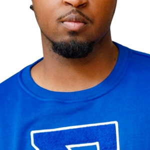 Sweat-shirt en chenille bleu Phi Beta Sigma Big Sigma pour homme, col rond, lettres grecques, pull de fraternité premium, coupe classique, décontracté A - Product Image 2