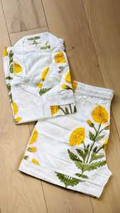 Ensemble de pyjama court en coton floral pour l'été, imprimé indien, vêtements de nuit à manches courtes, imprimé à la main, vêtements de détente doux et respirants - Product Image 2