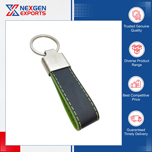 Direct Factory Supply Top Class Quality Luxurious Style Highly Durable PU Leather Keychain Customizable Color Design Gift Travel - Product Image 3