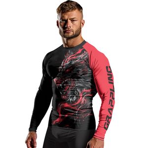 Custom Made OEM Unisex Rashguard UPF 50 UV Protection Sublimation Slim Fit Compression Polyester Wholesale Factory OEM Wholesale - Product Image 4