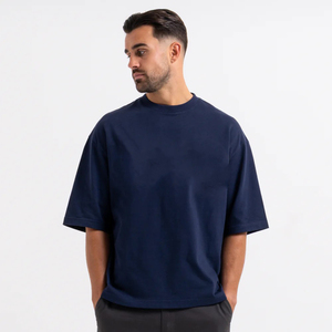 Camiseta de Manga Larga para Hombre, Unisex, con Costuras en Contraste de Color, Tejida en Poliéster/Algodón, Estilo Holgado, para Verano - Product Image 3