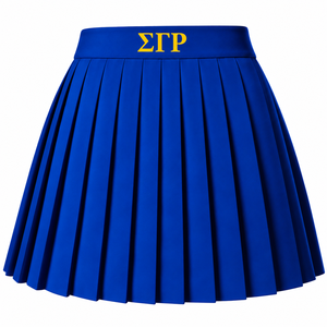 Vêtements de sororité grecque Sigma Gamma Rho prêts à être expédiés - Jupe courte plissée - Jupe de soirée avec short intégré - Product Image 5