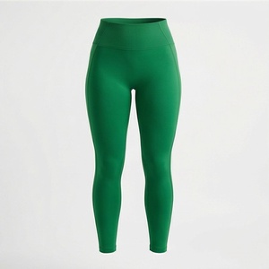 Leggings de sport taille haute personnalisés pour femmes, en polyester et élasthanne, pour le yoga, l'entraînement et la gym - Product Image 1