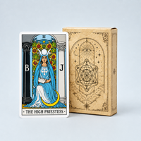 Cartes de Tarot en Gros d'Usine, Jeu de Cartes de Tarot Personnalisé, Impression Classique, Cartes Del Tarot avec Guide, Boîte de Jeu Espagnole