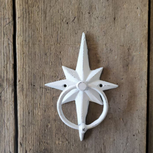 Cast Iron Star <b>Door</b> <b>Knocker</b> Distressed Black <b>Front</b> <b>Door</b> Decor Handmade <b>Door</b> <b>Knockers</b> Cast Iron Star <b>Door</b> <b>Knocker</b> - Product Image 3