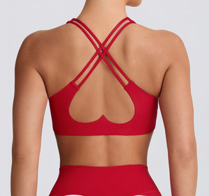 Soutien-gorge de sport sans couture pour femme, sans armatures, dos nageur, coupe courte - Product Image 3