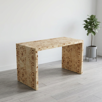 Table basse moderne en bois de bouleau, design minimaliste, fabrication artisanale, meubles de salon, finition naturelle