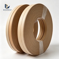 Bande de chant PVC autocollante effet bois brillant 1x22mm, largeur personnalisable 0.4-3mm pour chants de meubles de cuisine