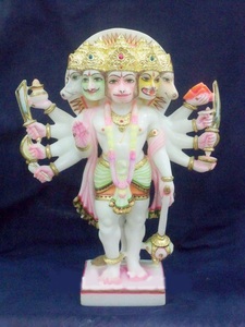 Panchmukhi Hanuman Ji Stone Statue - Product Image 5
