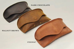 Luxury Classic Lightweight Genuine Leather <b>Glasses</b> Pouch Scratch Resistant Professional B2B Supply LGC-0118 - Product Image 6