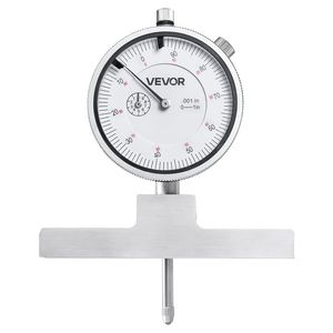 Micrometro di Precisione EasyT 0-22 Pollici con 4 Incudini, 6 Barre Standard, Risoluzione 0.001", Misuratore di Profondità - Product Image 1