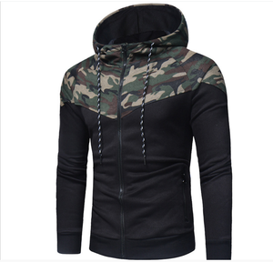 เสื้อฮู้ดลายพรางฤดูหนาวแบบระบายอากาศได้ ปรับแต่งได้ตามต้องการ พร้อมซิป ดีไซน์ลายพรางสำหรับผู้ชาย ขายส่ง - Product Image 2
