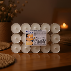 Confezione da 30 candele bianche senza gocciolamento con durata di 4 ore per la decorazione della casa - Product Image 3