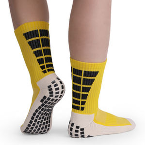 Chaussettes de sport antidérapantes de haute qualité pour le football, respirantes, absorbant la transpiration, logo personnalisé, dernier design, chaussettes en polyester - Product Image 1