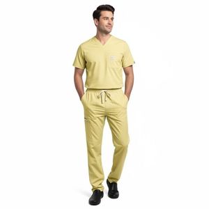 Uniforme Médico Personalizado para Hombre, Conjunto de Ropa de Hospital para Doctor, Tela de Algodón Peinado, Diseño de Logotipo OEM, Trajes Médicos para Hombre - Product Image 6