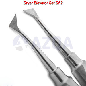 Ensemble d'instruments chirurgicaux dentaires en acier inoxydable pour extraction de dents, avec extracteurs Cryer à dents gauche et droite - Product Image 2