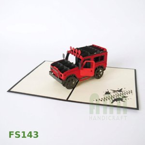ANN HANDICRAFT Hanoi Vietnam 3D Pop-up Handmade Traditional Paper Craft Greeting Card <b>Matte</b> <b>Varnishing</b> Mother's Day Father's Day - Product Image 3