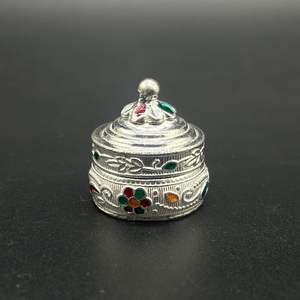 Boîte de rangement décorative SINDOOR BOX DIBBI en laiton et cuivre antique, élégante - Product Image 6