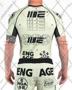 Haut de compression à manches courtes pour homme, séchage rapide, imprimé par sublimation, pour entraînement athlétique, MMA et grappling - Product Image 3