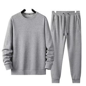 Ensemble de survêtement personnalisable pour homme, 2 pièces, pantalon uni, avec logo, pour le jogging - Product Image 6