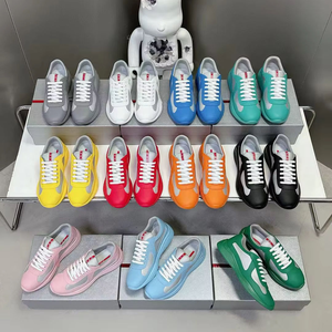 Designer Men's Famous Brand High Quality Luxury Breathable Genuine <b>Leather</b> Lace-Up Tennis <b>Sneakers</b> Walking Casual Shoes 2026 - Product Image 1