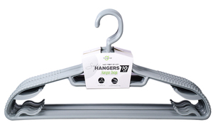 SB TECH Sturdy Notched PP Plastic Eco-friendly Clothes Hangers Organizer Space-Saving <b>Hook</b> Wall-Mounted Multifunction Wardrobe - Product Image 2