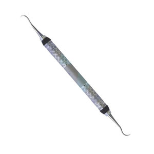 Raspador dental de doble punta de acero inoxidable, instrumento manual Clase I con certificación CE, equipo para limpieza y relleno dental - Product Image 3