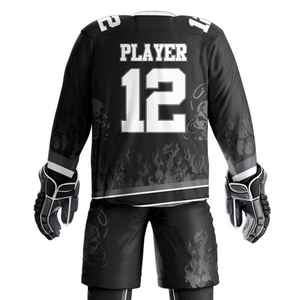 Ice Hockey Uniform Custom Team Jersey And Pants Breathable Lightweight <b>Athletic</b> Sportswear For Professional Training League - Product Image 4