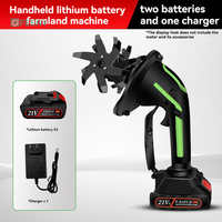 Motoculteur électrique léger à batterie lithium pour le déchaumage, le désherbage et le creusement de tranchées