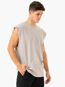 Camiseta Deportiva de Alta Calidad para Hombre, Estilo Musculoso, con Capucha, Transpirable, de Algodón, Personalizada con Estampado - Product Image 3