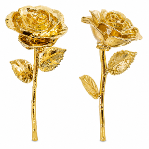 ดอกกุหลาบเคลือบทองคำ 24K ขายส่ง ดอกไม้จริงเคลือบทองคำ ดอกไม้คงทนตลอดกาล ของขวัญสุดหรูสำหรับวันวาเลนไทน์และวันครบรอบ - Product Image 1