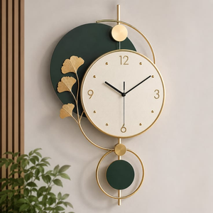 Reloj de pared con marco octogonal geométrico negro y esfera circular blanca en contraste, disponible a precios de mayorista. - Product Image 3