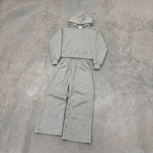 Wholesale Custom Autumn Breathable Plus Size Maternity Blank Plain Solid Color Tracksuit <b>Men</b> Sweatpants Shorts Hoodie Set for - Product Image 6