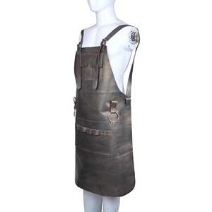 Tablier en cuir réglable pour soudeur, fermeur, chef, barista, cuisine, vêtement de travail durable, fournisseur en gros LPN-0310 - Product Image 3