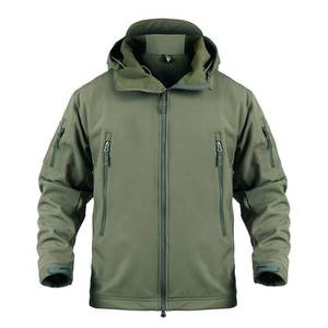 Chaqueta de Poliéster Impermeable y Cortavientos para Exteriores, Estilo Piel de Tiburón, Suave, para Caza, Camping, Camuflaje, Táctica, para Hombre, Venta al Por Mayor - Product Image 3