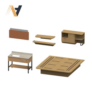 Juego de Muebles de Dormitorio de Diseño Moderno Hampton by Hilton, Madera Maciza MDF, Personalizado OEM, Tamaños de Cama Queen y Twin XL para Hoteles - Product Image 3